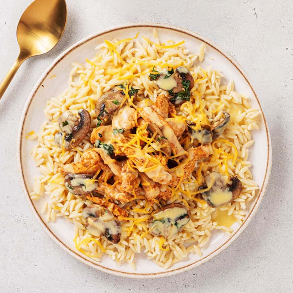 Chicken and Mushroom Orzo